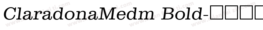 ClaradonaMedm Bold字体转换